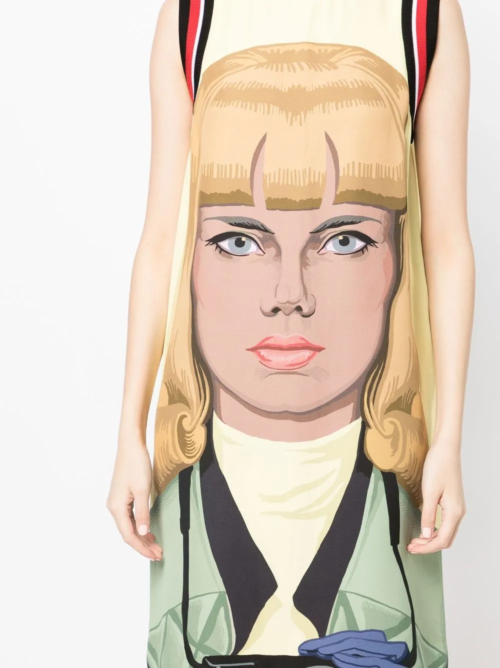 Femme Prada Robe Imprimée à Design Sans Manches (2014) 7 Femme Prada Robe Imprimée à Design Sans Manches (2014) – Image 5