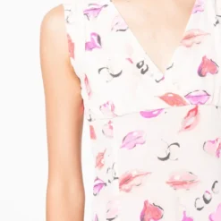 Femme CHANEL Robe En Soie Coco à Design Sans Manches (années 1990-2000) -Promos Féerie Jupe Boutique 19109374 42145591 1000