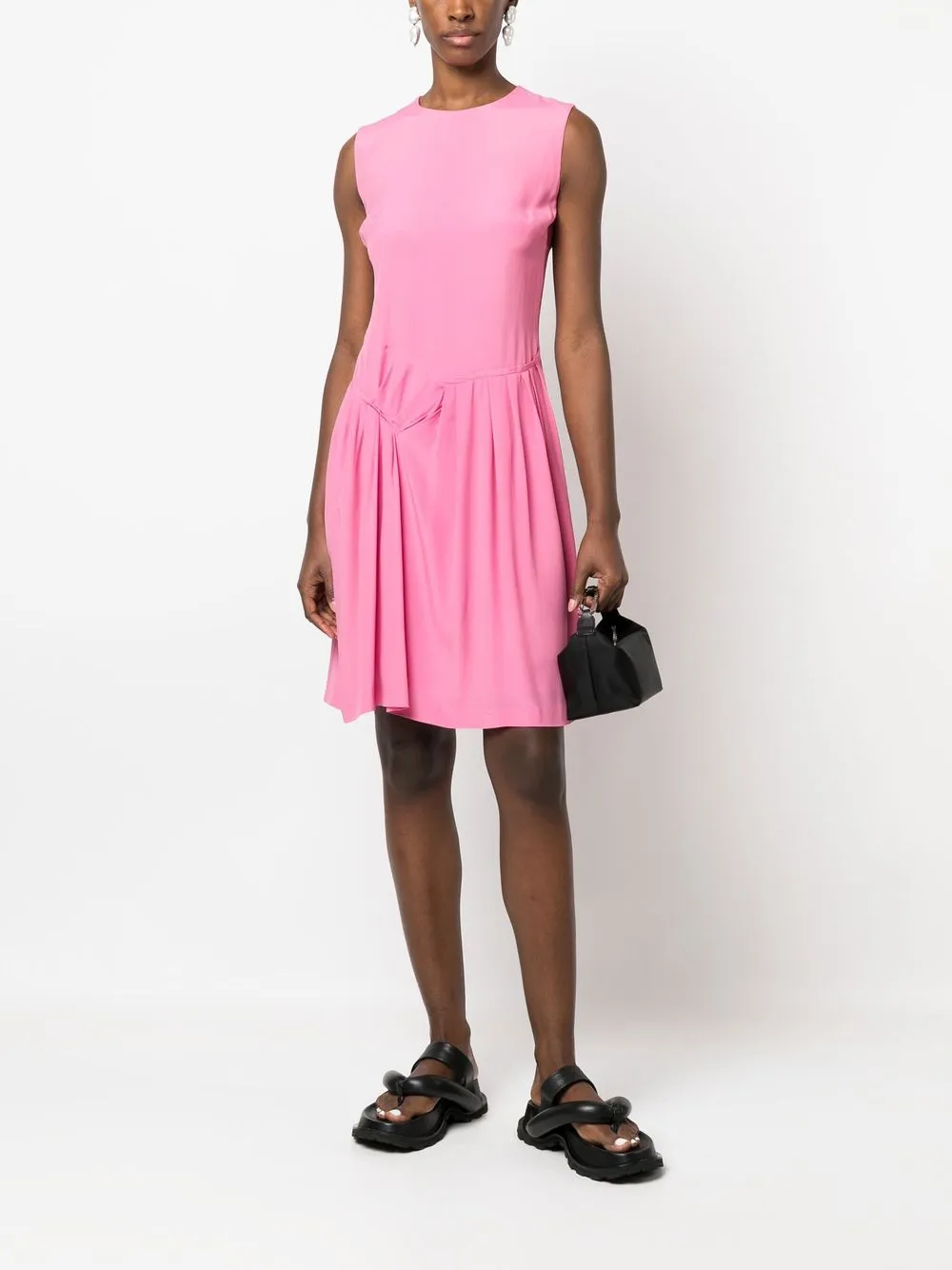 Femme John Galliano Robe évasée à Design Sans Manches (années 2000) 4 Femme John Galliano Robe évasée à Design Sans Manches (années 2000) – Image 2