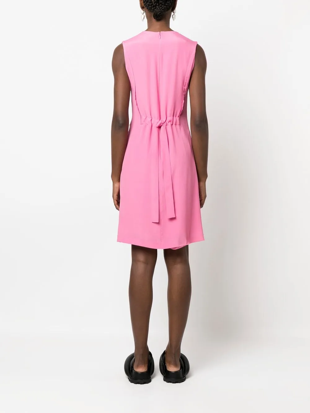 Femme John Galliano Robe évasée à Design Sans Manches (années 2000) 6 Femme John Galliano Robe évasée à Design Sans Manches (années 2000) – Image 4