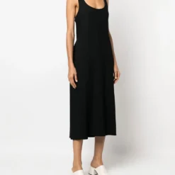 Femme Yohji Yamamoto Robe Mi-longue à Dos Ouvert (années 2000) -Promos Féerie Jupe Boutique 19223828 42393262 1000