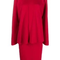 GIANFRANCO FERRE Femme Gianfranco Ferré Robe Sans Col à Design Superposé (années 1990)