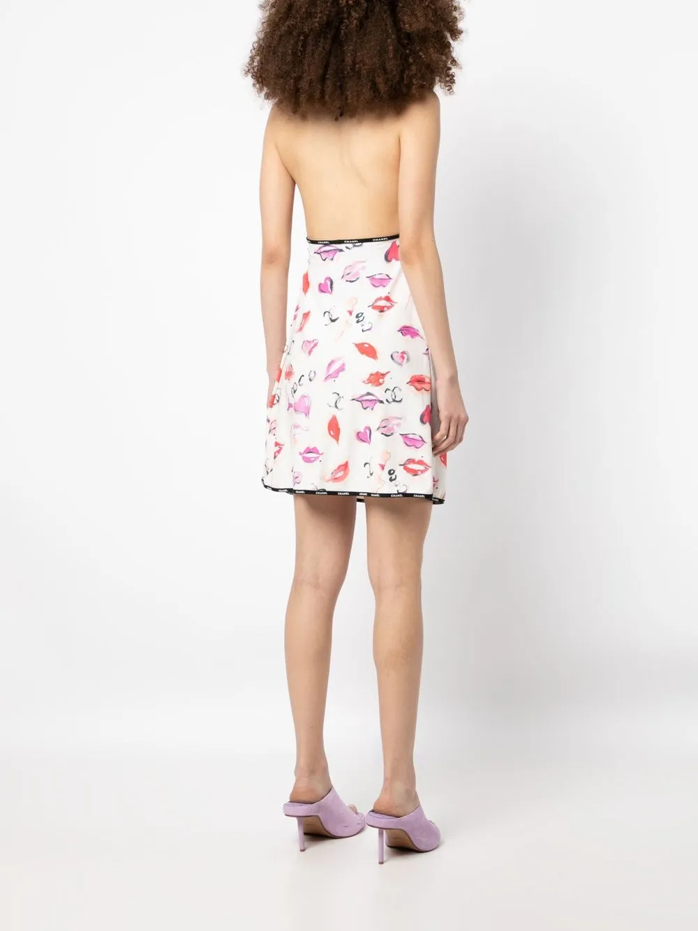 Femme CHANEL Robe Imprimée à Dos Nu 6 Femme CHANEL Robe Imprimée à Dos Nu – Image 4