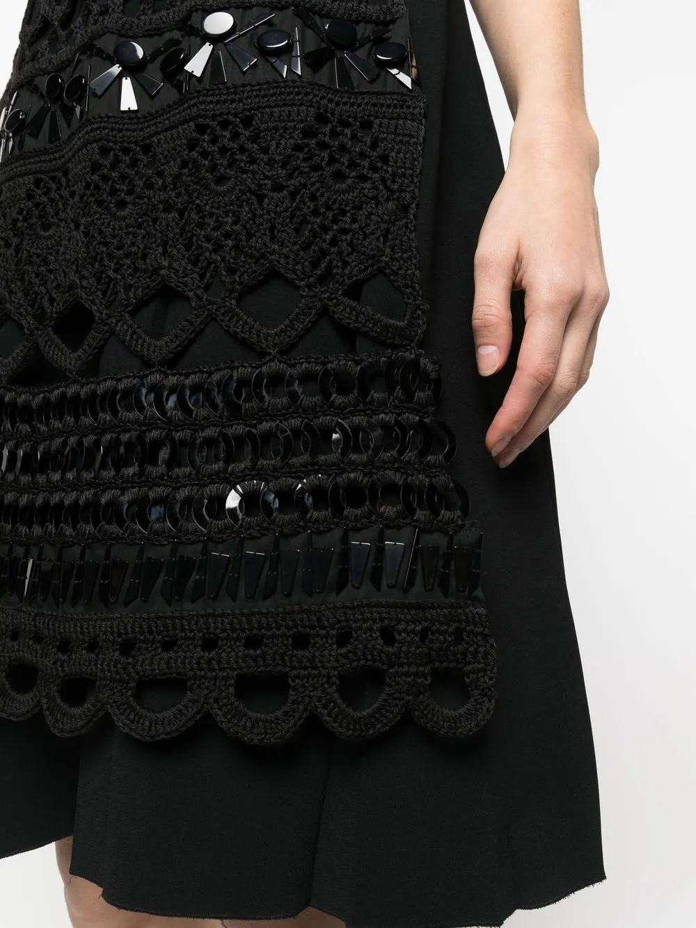 Femme Prada Robe Sans Manches à Empiècements (années 2000) 7 Femme Prada Robe Sans Manches à Empiècements (années 2000) – Image 5