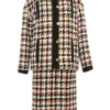 Femme CHANEL Ensemble Robe-veste à Motif Pied-de-poule (2001-2002) -Promos Féerie Jupe Boutique 19329696 42805557 1000