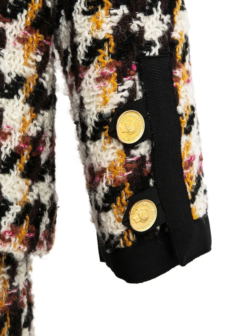 Femme CHANEL Ensemble Robe-veste à Motif Pied-de-poule (2001-2002) 6 Femme CHANEL Ensemble Robe-veste à Motif Pied-de-poule (2001-2002) – Image 4