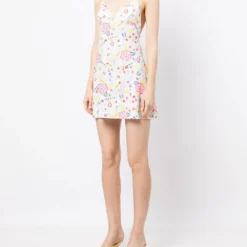 Femme CHANEL Robe Courte Imprimée à Dos Nu (années 1990) 9 Femme CHANEL Robe Courte Imprimée à Dos Nu (années 1990) -Promos Féerie Jupe Boutique 19329697 43914996 1000