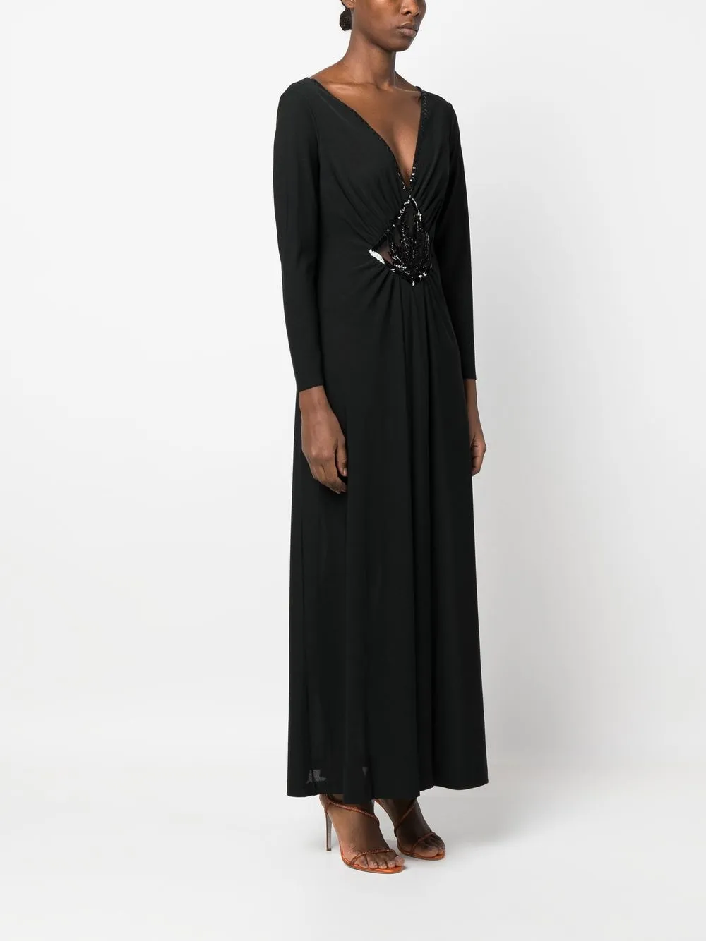 Femme A.N.G.E.L.O. Vintage Cult Robe Longue à Ornements En Sequins (années 1970) 5 Femme A.N.G.E.L.O. Vintage Cult Robe Longue à Ornements En Sequins (années 1970) – Image 3