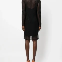 GIANFRANCO FERRE Femme Gianfranco Ferré Robe à Fleurs Brodées (années 1990) -Promos Féerie Jupe Boutique 19352996 43232927 1000