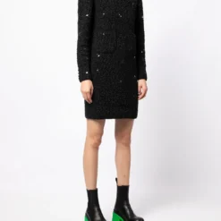 Femme CHANEL Robe En Tweed à Sequins (1994) -Promos Féerie Jupe Boutique 19394686 43356122 1000