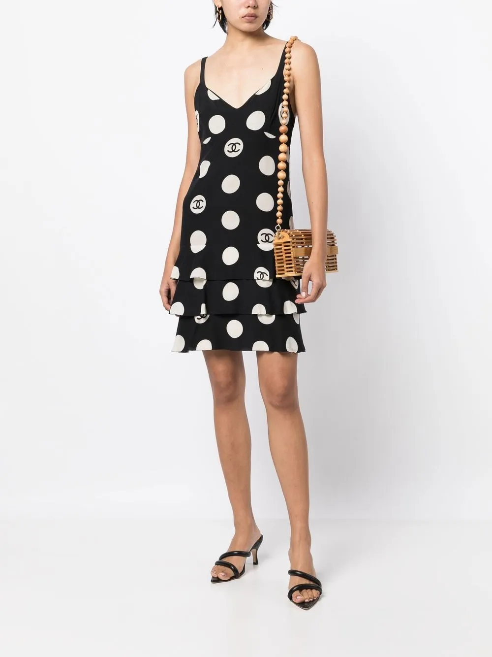 Femme CHANEL Robe évasée à Pois 4 Femme CHANEL Robe évasée à Pois – Image 2