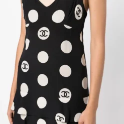 Femme CHANEL Robe évasée à Pois 11 Femme CHANEL Robe évasée à Pois -Promos Féerie Jupe Boutique 19395595 43234601 1000