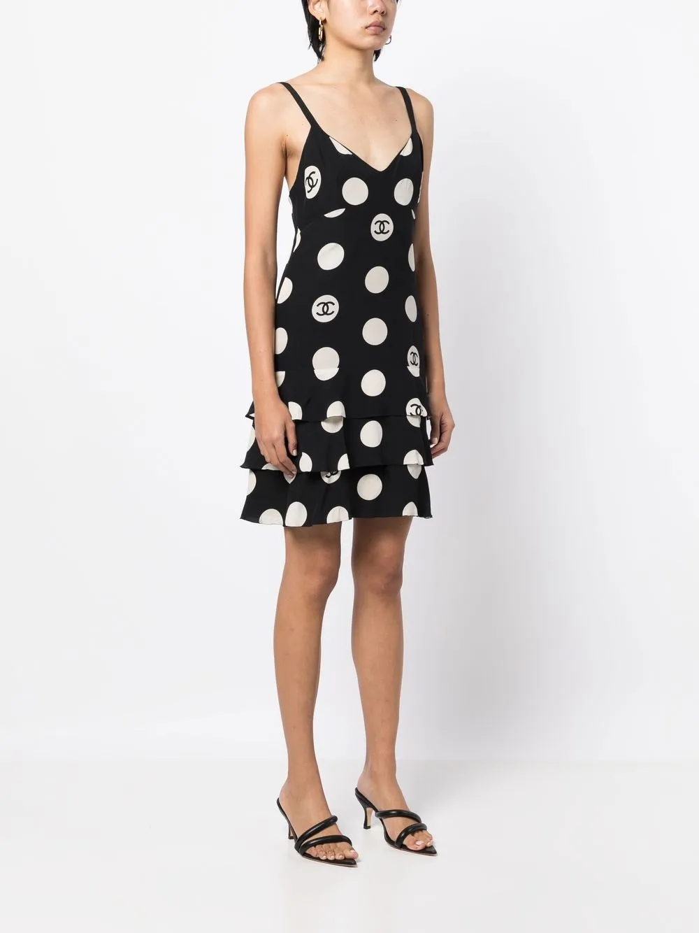 Femme CHANEL Robe évasée à Pois 5 Femme CHANEL Robe évasée à Pois – Image 3