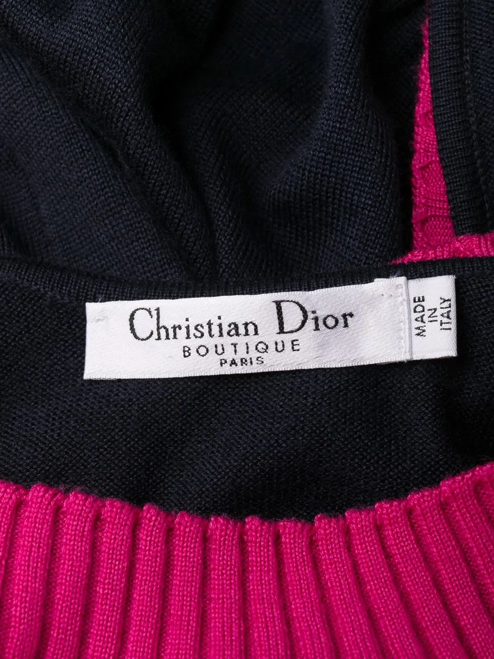 Femme Christian Dior Robe En Maille à Design Colour Block Pre-owned (2010) 8 Femme Christian Dior Robe En Maille à Design Colour Block Pre-owned (2010) – Image 6