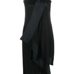 Femme Christian Dior Robe Drapée à Design Asymétrique Pre-owned (années 2000)