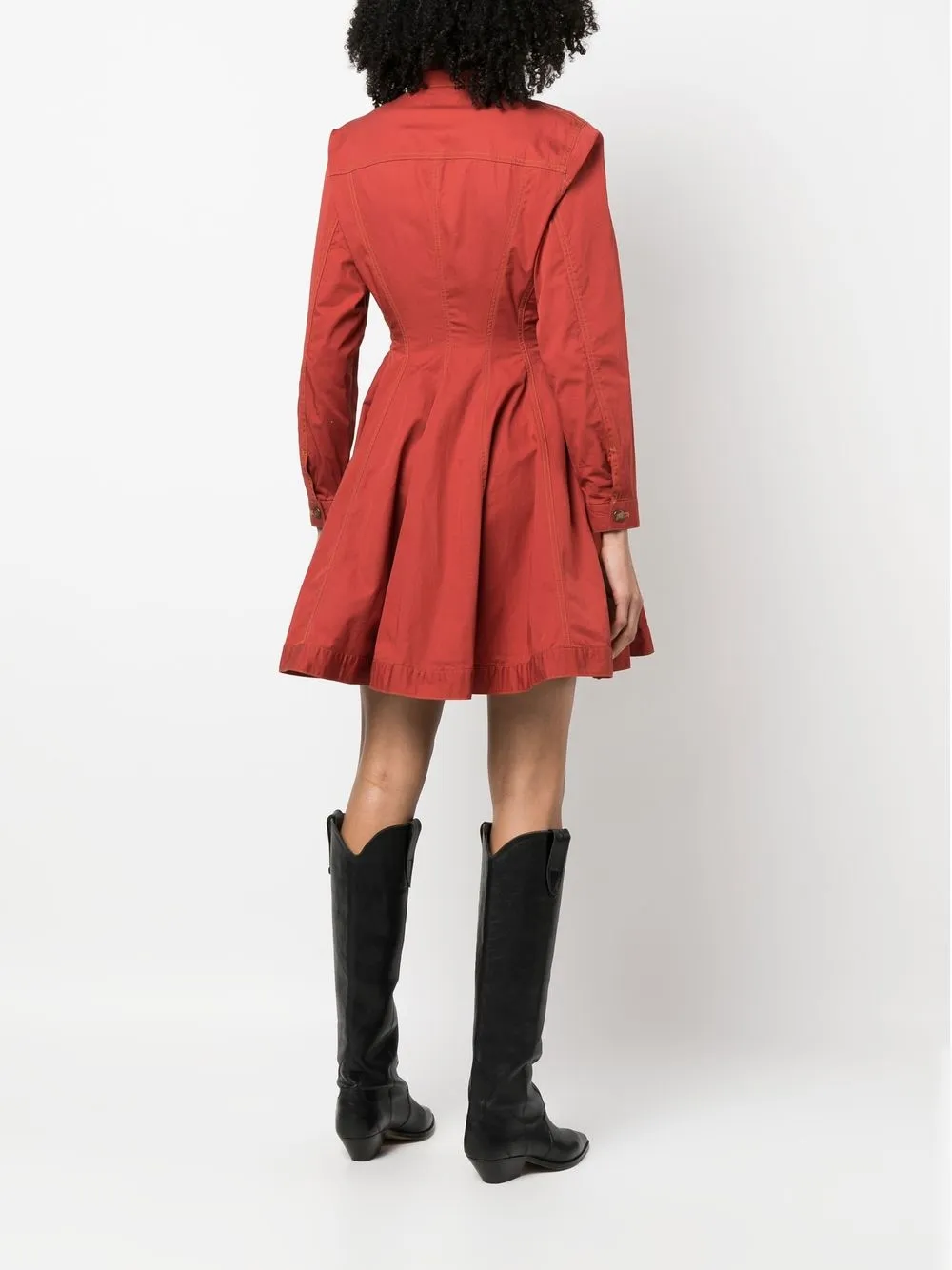 Femme Jean Paul Gaultier Robe En Jean 1989 à Boutons Logo 6 Femme Jean Paul Gaultier Robe En Jean 1989 à Boutons Logo – Image 4