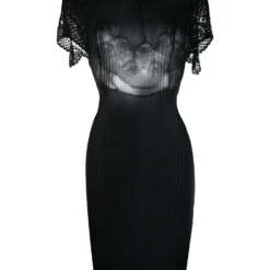 Femme Jean Paul Gaultier Robe Mi-longue à Dos Ouvert (années 1990)