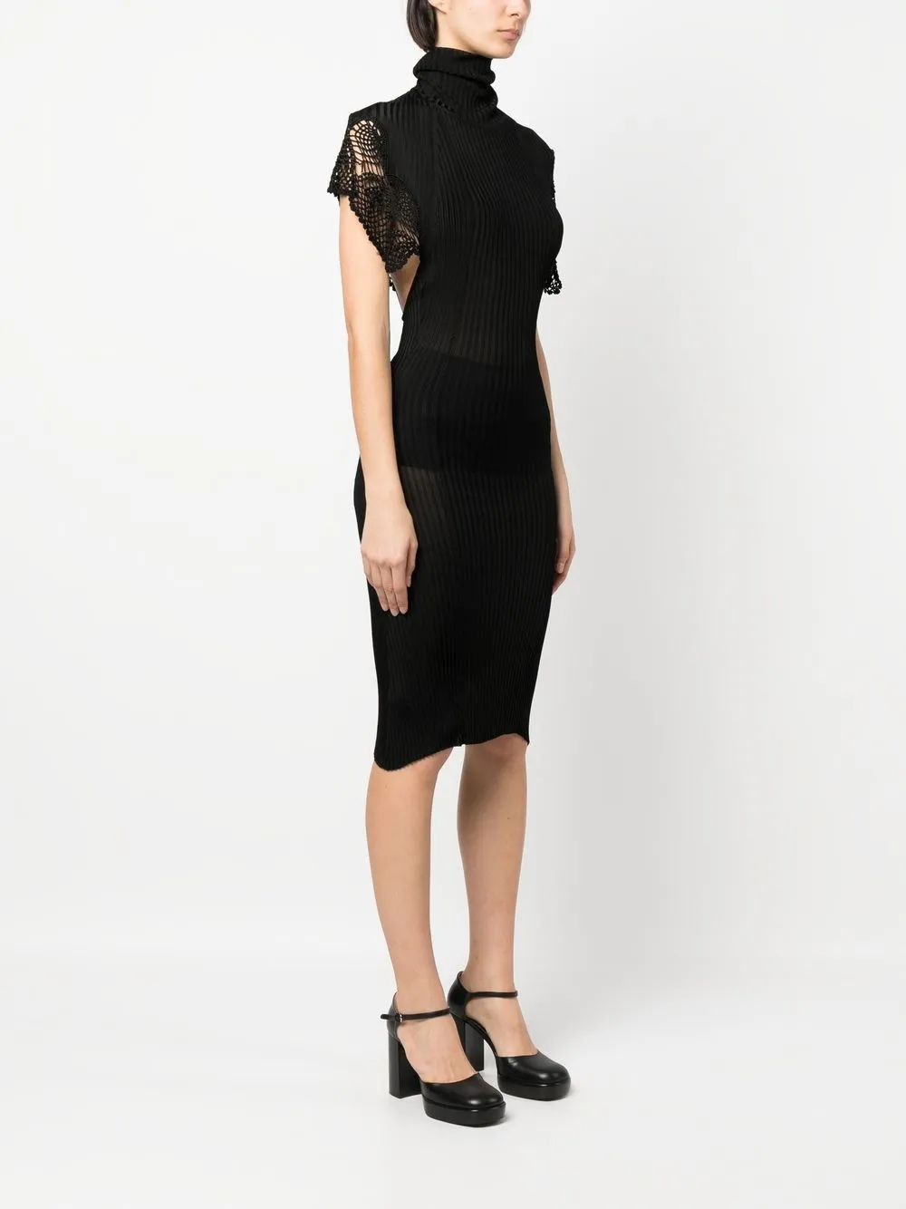 Femme Jean Paul Gaultier Robe Mi-longue à Dos Ouvert (années 1990) 6 Femme Jean Paul Gaultier Robe Mi-longue à Dos Ouvert (années 1990) – Image 4