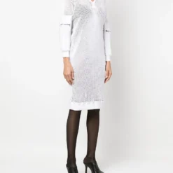 Femme Jean Paul Gaultier Robe-sweat à Empiècement En Résille (années 2000) -Promos Féerie Jupe Boutique 19476655 43972235 1000