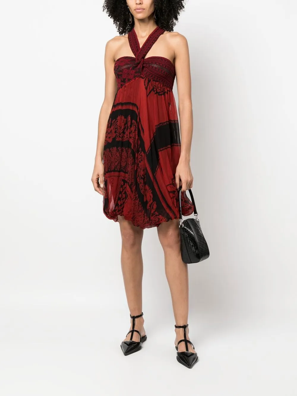 Femme Jean Paul Gaultier Robe à Imprimé Abstrait (années 2000) 4 Femme Jean Paul Gaultier Robe à Imprimé Abstrait (années 2000) – Image 2