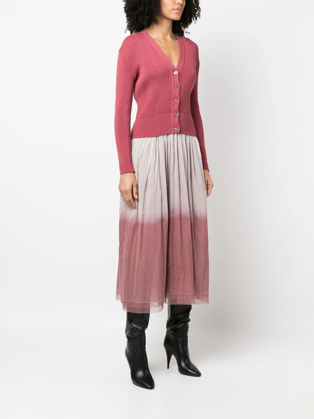 Femme Jean Paul Gaultier Robe Mi-longue à Empiècements En Maille (1991) 5 Femme Jean Paul Gaultier Robe Mi-longue à Empiècements En Maille (1991) – Image 3