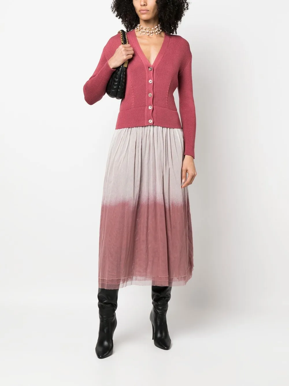 Femme Jean Paul Gaultier Robe Mi-longue à Empiècements En Maille (1991) 4 Femme Jean Paul Gaultier Robe Mi-longue à Empiècements En Maille (1991) – Image 2