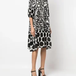 Femme Dolce & Gabbana Robe En Soie à Imprimé Graphique (années 2000) -Promos Féerie Jupe Boutique 19478059 43964185 1000