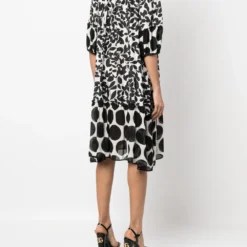 Femme Dolce & Gabbana Robe En Soie à Imprimé Graphique (années 2000) -Promos Féerie Jupe Boutique 19478059 43964189 1000