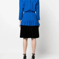 Femme Christian Dior Robe Volantée à Pois Pre-owned -Promos Féerie Jupe Boutique 19480808 43476180 1000