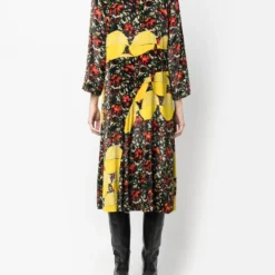 Femme Dries Van Noten Robe Froncée à Imprimé Abstrait (années 2000) 10 Femme Dries Van Noten Robe Froncée à Imprimé Abstrait (années 2000) -Promos Féerie Jupe Boutique 19505155 43738956 1000