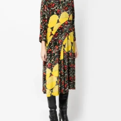 Femme Dries Van Noten Robe Froncée à Imprimé Abstrait (années 2000) 9 Femme Dries Van Noten Robe Froncée à Imprimé Abstrait (années 2000) -Promos Féerie Jupe Boutique 19505155 43739936 1000