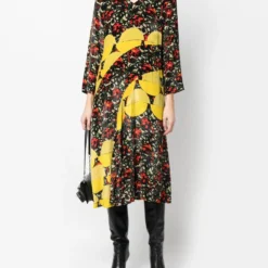 Femme Dries Van Noten Robe Froncée à Imprimé Abstrait (années 2000) 8 Femme Dries Van Noten Robe Froncée à Imprimé Abstrait (années 2000) -Promos Féerie Jupe Boutique 19505155 43739937 1000