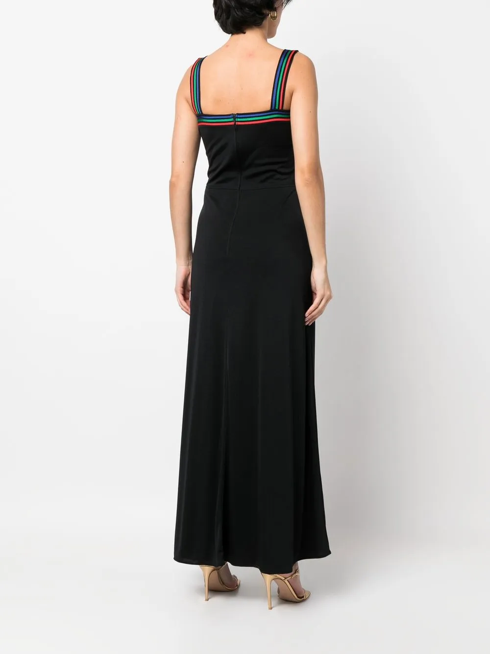 Femme A.N.G.E.L.O. Vintage Cult Robe Longue à Détails Rayés (années 1970) 6 Femme A.N.G.E.L.O. Vintage Cult Robe Longue à Détails Rayés (années 1970) – Image 4