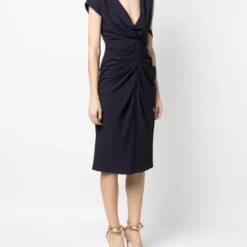 Femme Christian Dior Robe Froncée à Manches Courtes Pre-owned (années 2000) 9 Femme Christian Dior Robe Froncée à Manches Courtes Pre-owned (années 2000) -Promos Féerie Jupe Boutique 19511592 43765409 1000