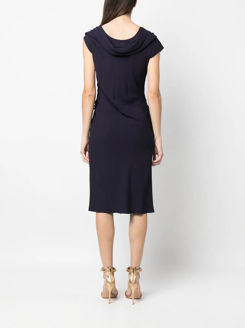 Femme Christian Dior Robe Froncée à Manches Courtes Pre-owned (années 2000) 6 Femme Christian Dior Robe Froncée à Manches Courtes Pre-owned (années 2000) – Image 4