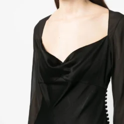 Femme Christian Dior Robe En Soie à Col Bénitier (années 2000) -Promos Féerie Jupe Boutique 19512057 43737683 1000