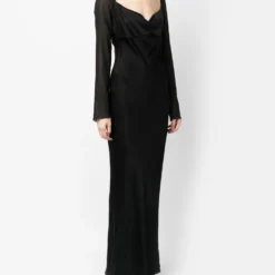 Femme Christian Dior Robe En Soie à Col Bénitier (années 2000) -Promos Féerie Jupe Boutique 19512057 43739965 1000
