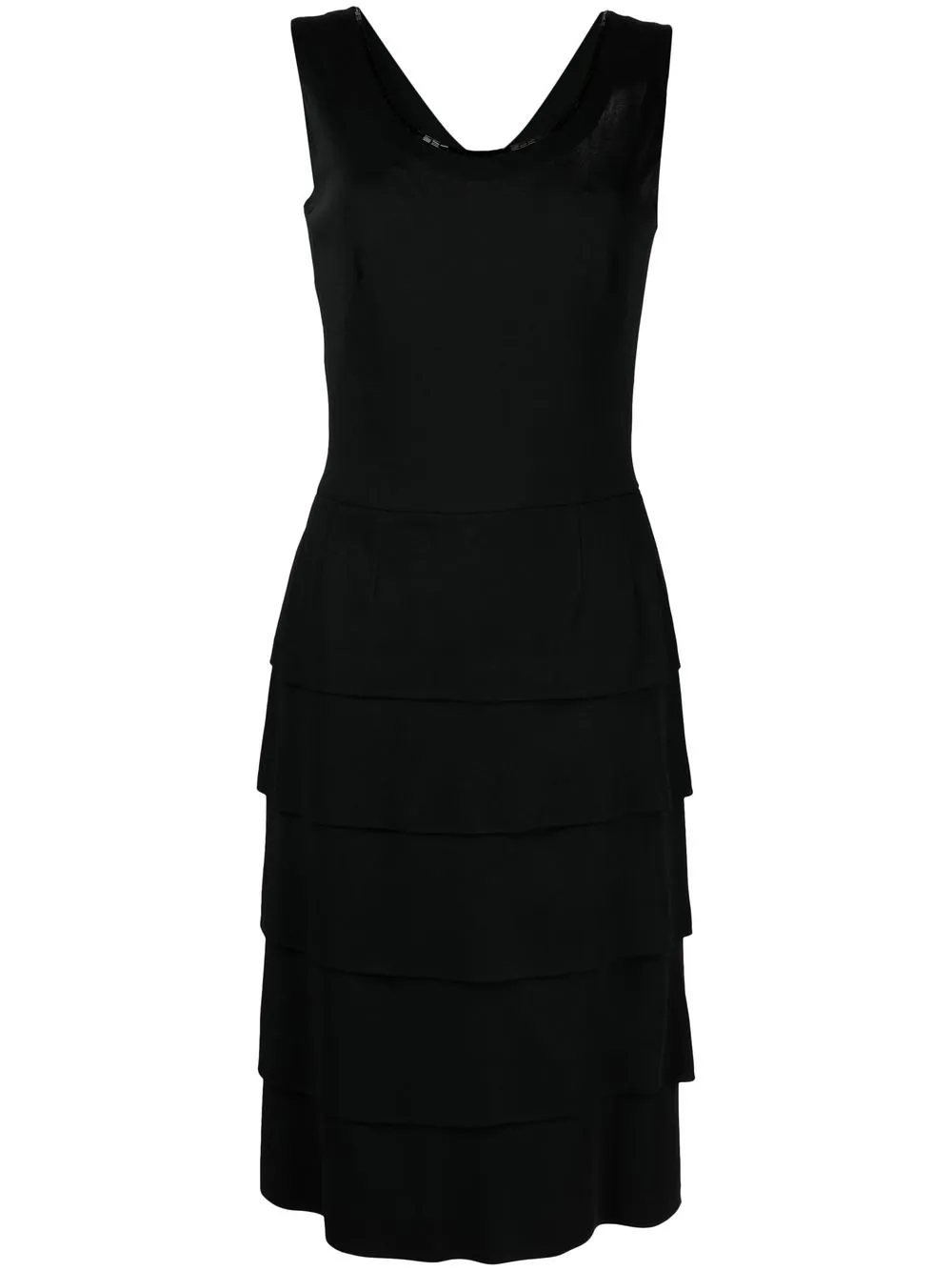 Femme A.N.G.E.L.O. Vintage Cult Robe Mi-longue à Volants Superposés (années 1960) 3 Femme A.N.G.E.L.O. Vintage Cult Robe Mi-longue à Volants Superposés (années 1960)