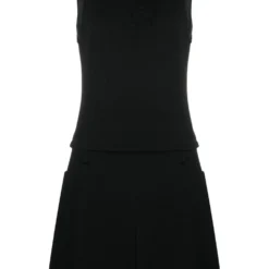 Femme CHANEL Robe En Laine à Coupe évasée (2007)