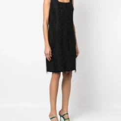 Femme Versace Robe En Maille Métallisée à Franges 9 Femme Versace Robe En Maille Métallisée à Franges -Promos Féerie Jupe Boutique 19657346 43986813 1000