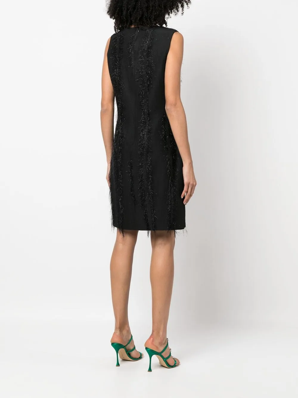 Femme Versace Robe En Maille Métallisée à Franges 6 Femme Versace Robe En Maille Métallisée à Franges – Image 4