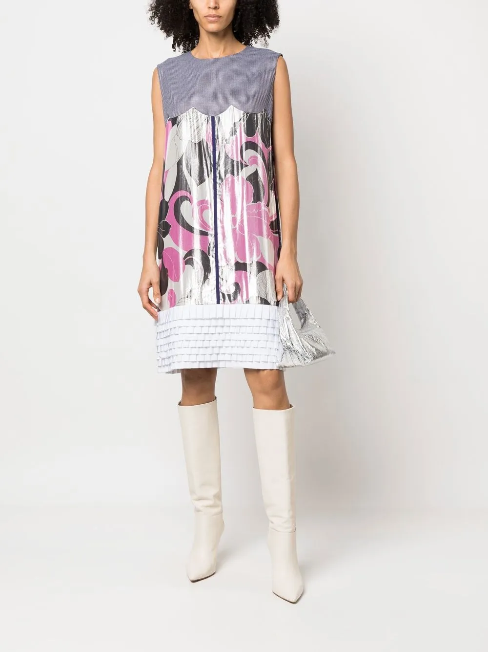 Femme Junya Watanabe Comme Des Garçons Robe Sans Manches à Fleurs (années 2010) 4 Femme Junya Watanabe Comme Des Garçons Robe Sans Manches à Fleurs (années 2010) – Image 2