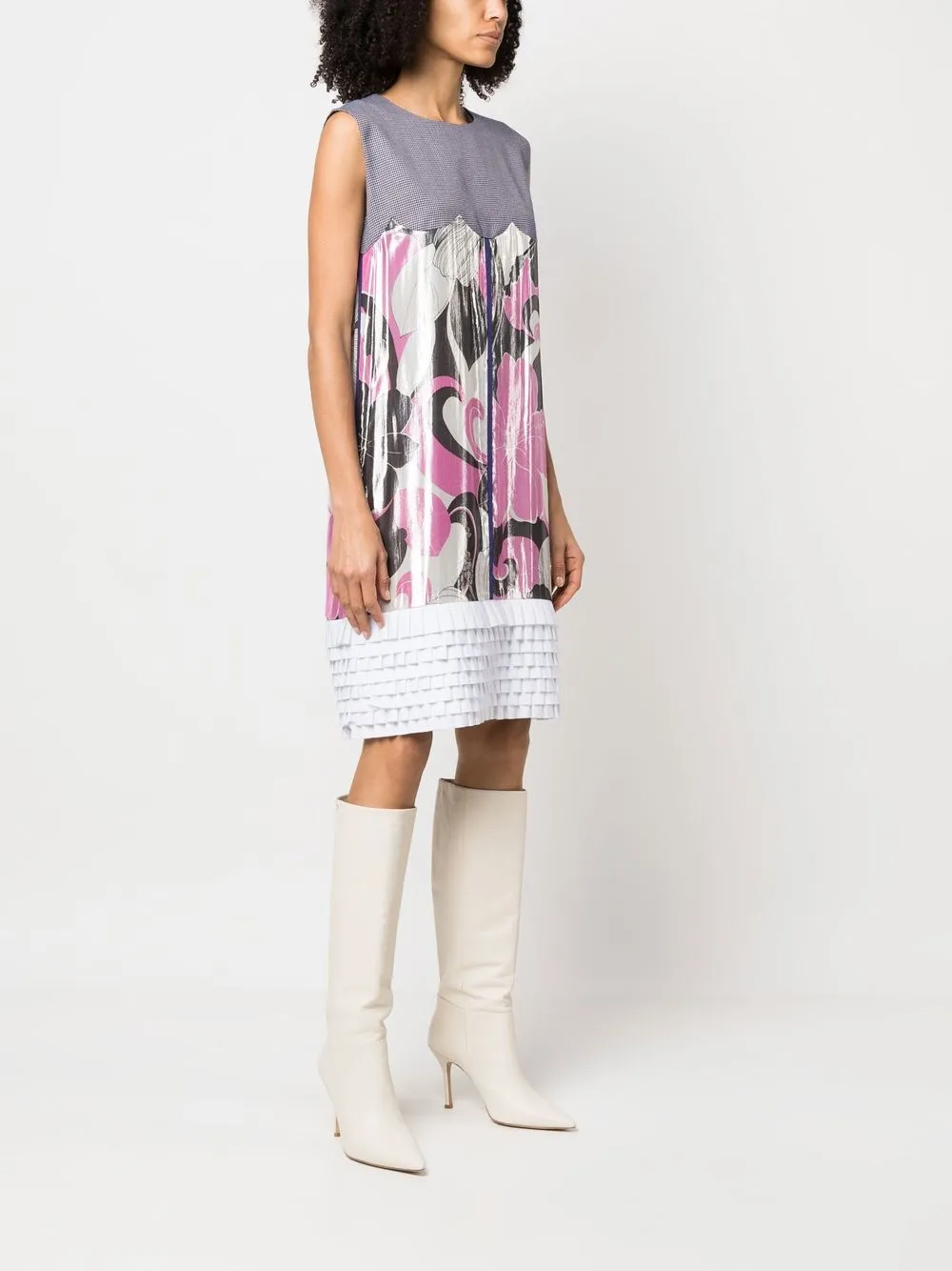 Femme Junya Watanabe Comme Des Garçons Robe Sans Manches à Fleurs (années 2010) 5 Femme Junya Watanabe Comme Des Garçons Robe Sans Manches à Fleurs (années 2010) – Image 3