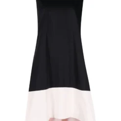 Femme Christian Dior Robe Bicolore à Design Sans Manches Pre-owned