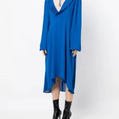 Femme Balenciaga Robe Mi-longue à Volants (2010) -Promos Féerie Jupe Boutique 19672803 44094354 1000