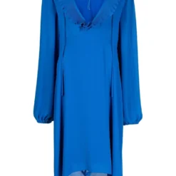 Femme Balenciaga Robe Mi-longue à Volants (2010)