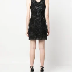 Femme A.N.G.E.L.O. Vintage Cult Robe Courte Ornée De Perles (années 1990) -Promos Féerie Jupe Boutique 19684073 44068649 1000