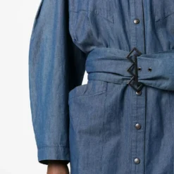 Femme Thierry Mugler Robe-chemise En Jean à Taille Ceinturée 11 Femme Thierry Mugler Robe-chemise En Jean à Taille Ceinturée -Promos Féerie Jupe Boutique 19689397 44202536 1000