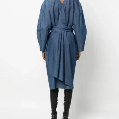 Femme Thierry Mugler Robe-chemise En Jean à Taille Ceinturée 10 Femme Thierry Mugler Robe-chemise En Jean à Taille Ceinturée -Promos Féerie Jupe Boutique 19689397 44202539 1000