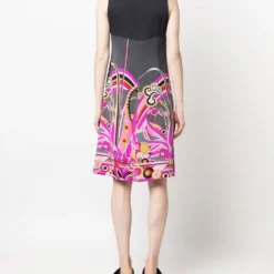 Femme PUCCI Robe En Soie à Fleurs (années 2000) -Promos Féerie Jupe Boutique 19708278 44143232 1000